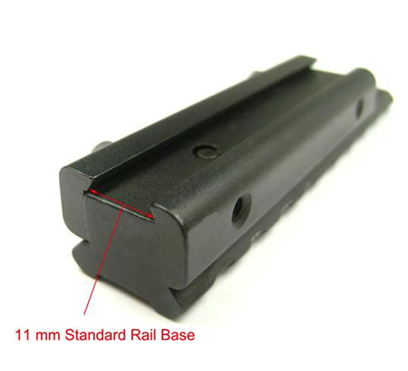 Dovetail Rail Extension 11mm to 20mm rail mount Weaver Adapter